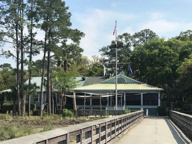 Dataw Island restaurant and marina.