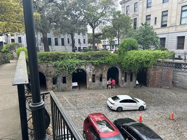 Savannah, by the waterfront.