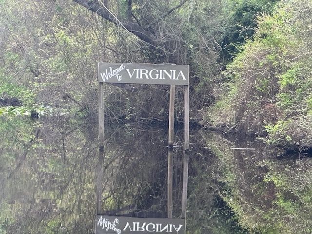 Dismal Swamp: Welcome to Virginia!