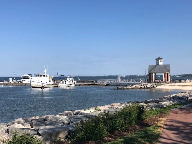 LT at Yorktown, next to a Great Harbour.