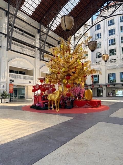 Condo entrance/court yard (first 2 floors - stores, restaurants, grocery)