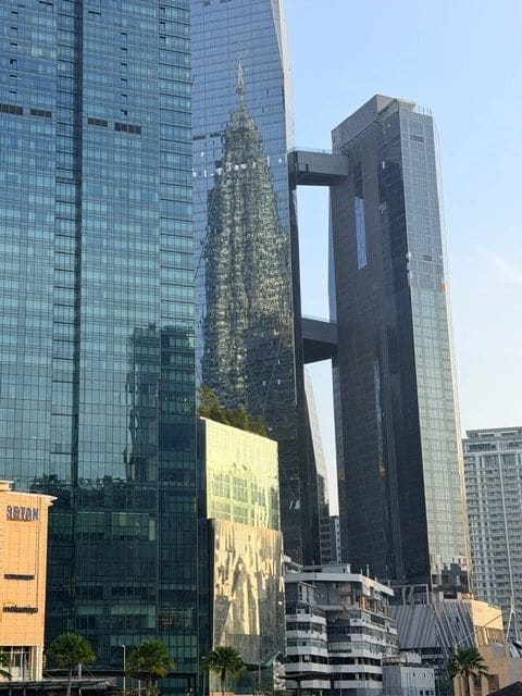 Reflection of PT in neighboring building