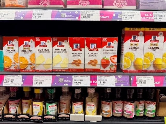 McCormick spices, $2.44 for the almond flavor