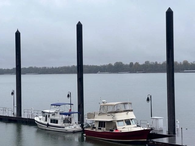 City of Paducah transient boat dock, the river must get very high!