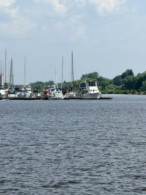 LT tucked in a Barker's Island Marina in Superior, Wisconsin