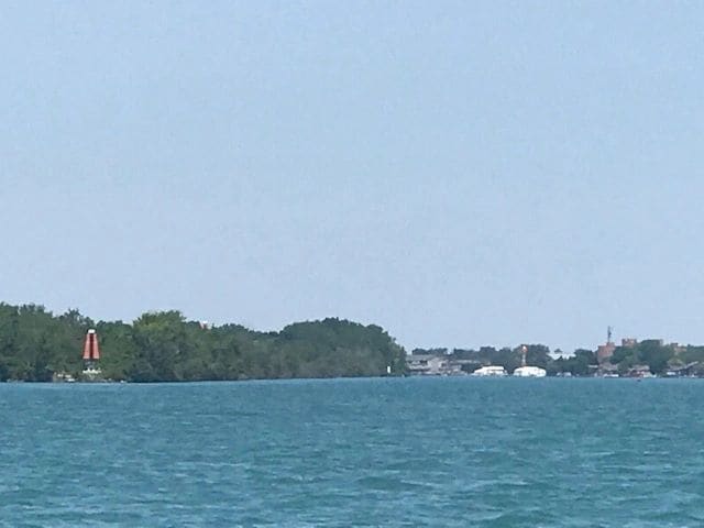 Entering the Detroit River...