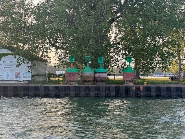 Entering Presque Isle Bay (where there are several marinas), Erie PA