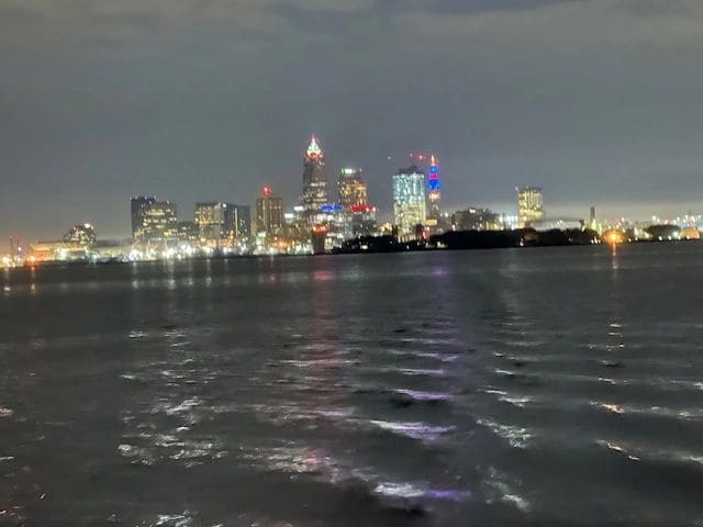 Leaving Edgewater, Cleveland skyline
