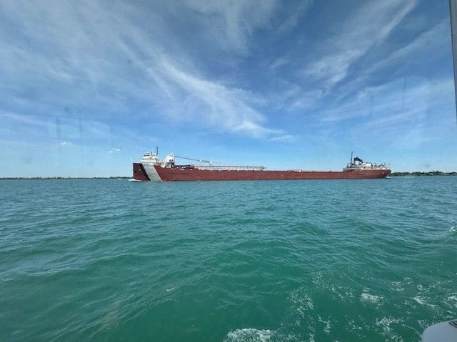 Barge passing us