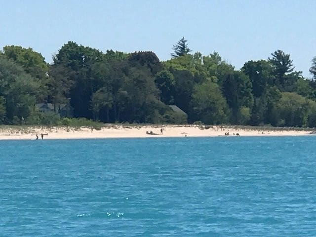 Beach outside of Leland Township Harbor