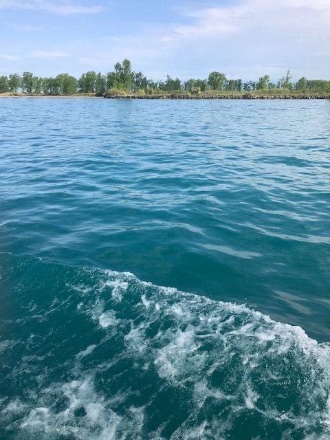 Heading out of Lake St. Clair