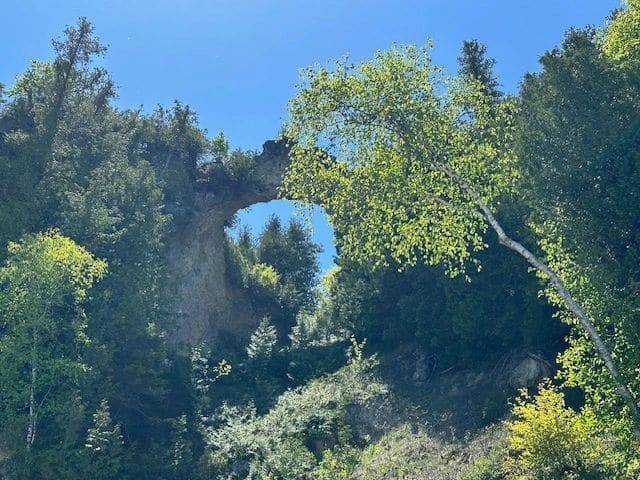 Arch rock (biking around the island)