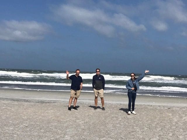 A windy walk on the beach!
