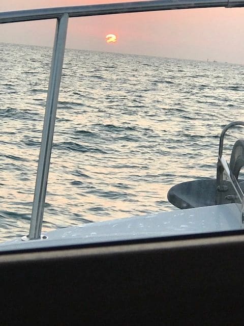 Sunrise as we left Key West.