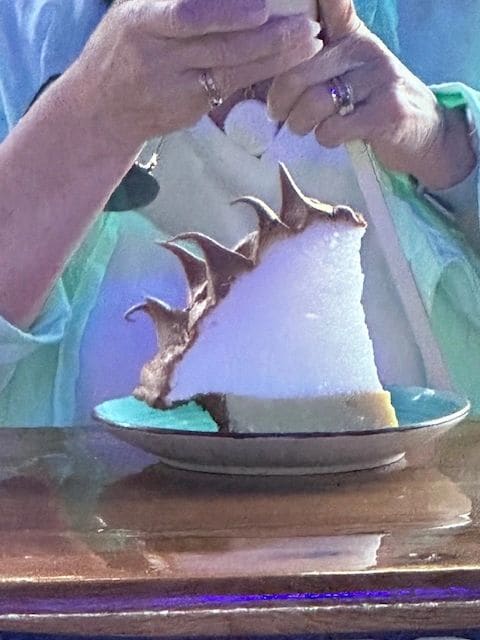 Lemon-keylime pie at the Blue Heaven restaurant