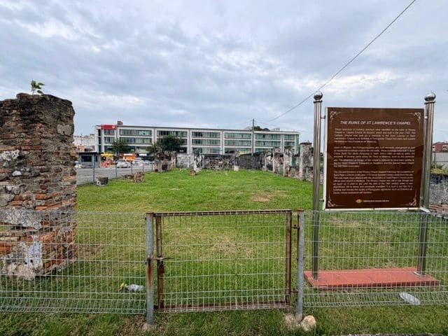 Remnants of another Dutch church -- St. Lawrence's --circa 1700