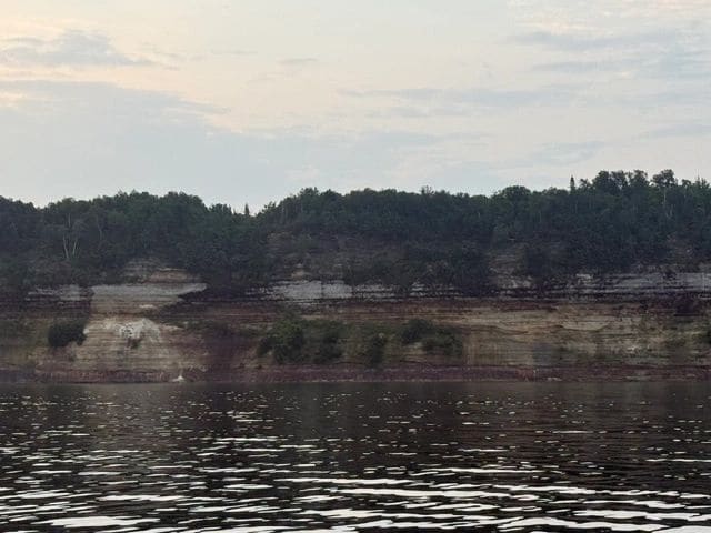 Coming in to Munising, Michigan (tomorrow many more images of Painted Rocks).