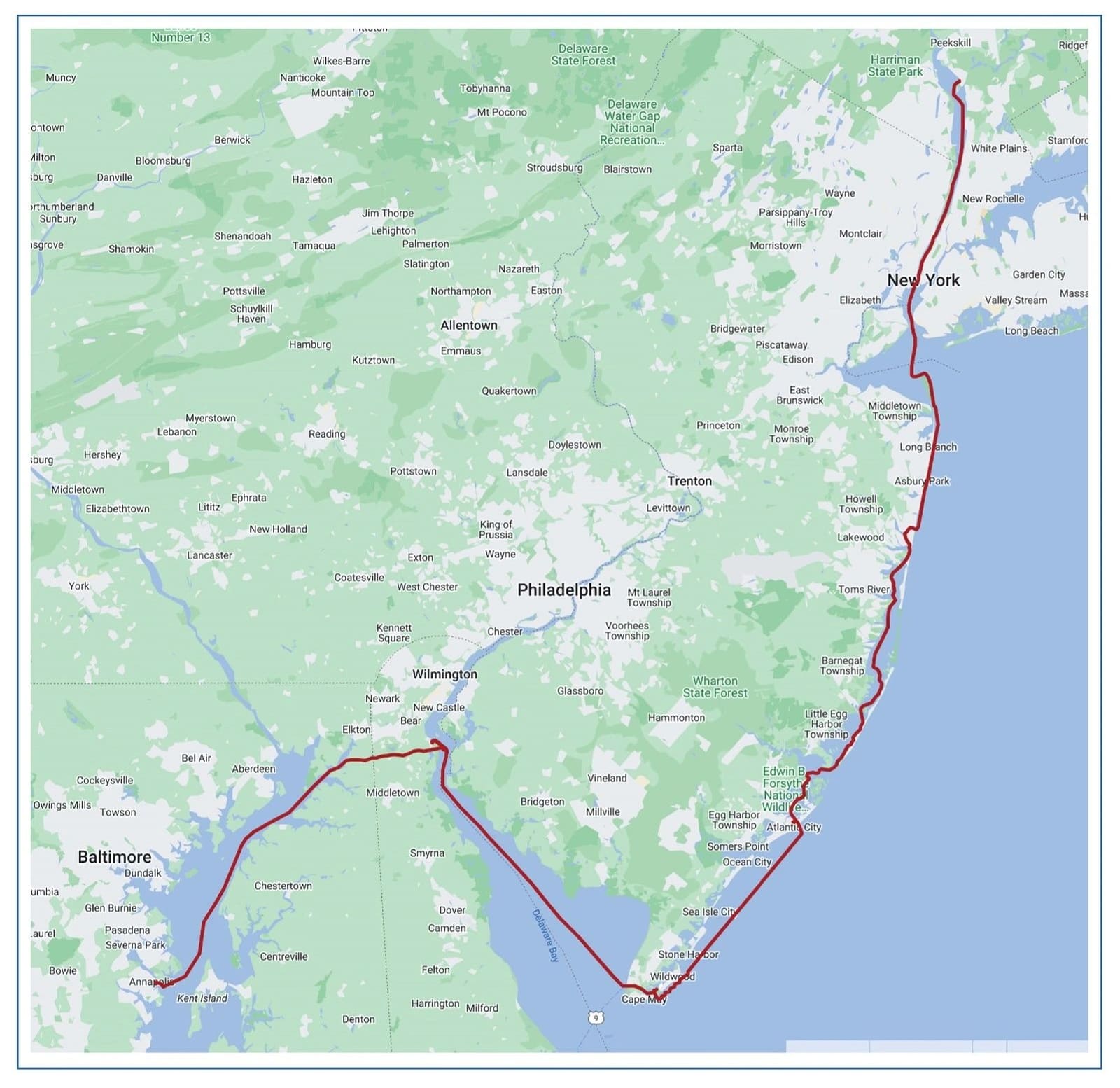 Annapolis MD to Croton-on-Hudson NY