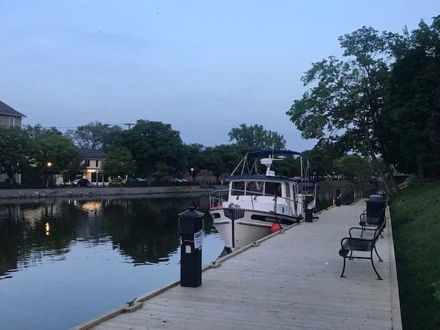 At the Port of Pittsford free wall - brand new dock!