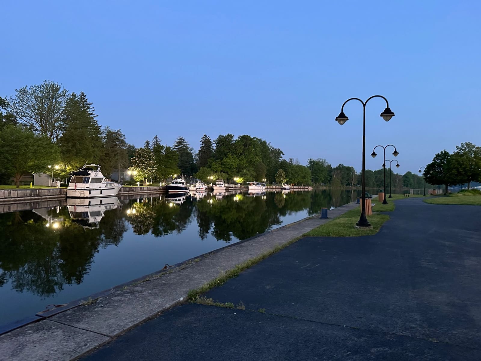 At Baldwinsville free dock the next morning