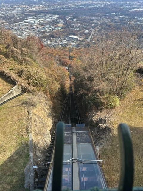 The incline - going down!